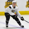 Bruins draft picks Hagens and Moore overcome travel delays make it to 1st skate