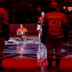Anaheim Ducks celebrate 21st Duck Daniel Doc Jacobs