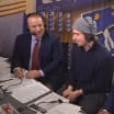 Macklin Celebrini on Golden State Warriors broadcast