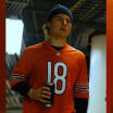 Connor Bedard wears Caleb Williams Chicago Bears jersey