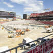 Stadium Series in Tampa getting closer with tent structure visible