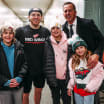 Patrick Kane meets Mike Modano's kids during points chase