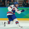 NHL EDGE stats Jack Hughes United States golden goal Olympics 2026