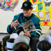 San Jose Sharks read to local elementary school students 