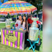 Hurricanes William Carrier visits lemonade stand during day with Stanley Cup