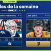 Guenther, Hellebuyck et Eichel sont les trois étoiles de la semaine