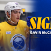 buffalo sabres sign gavin mccarthy entry level contract