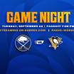 how to watch buffalo sabres pittsburgh penguins preseason roster september 24