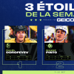 Dorofeyev, Pinto et Bobrovsky sont les trois étoiles de la semaine