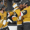 Las 16 atajadas de Hill le dan a los Golden Knights una victoria de 5-0 contra los Flames