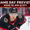 Sanderson a game-time decision as Sens welcome Wild