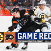 Boston Bruins Philadelphia Flyers game recap March 23