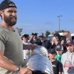 Aaron Ekblad savors Cup day with fans at rink in Windsor