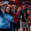Verhaeghe makes surprise visit to Special Olympics ball hockey clinic