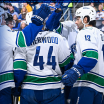 Kiefer Sherwood’s Hat Trick Carries Canucks Past Blues 4-3 in Shootout