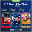 Tkachuk Point Hill named NHL 3 Stars of Week December 9