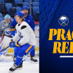 buffalo sabres practice lines jacob bryson ryan johnson