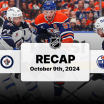 Winnipeg Jets Edmonton Oilers game recap October 9