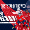 Alex Ovechkin Named NHL's First Star of the Week