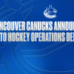 VANCOUVER CANUCKS ANNOUNCE UPDATES TO HOCKEY OPERATIONS DEPARTMENT