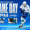 Game Notes: Canucks at Sharks