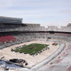 work begins at ohio stadium nhl stadium series blue jackets red wings