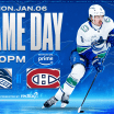 Game Notes: Canucks at Canadiens