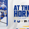 at the horn game recap buffalo sabres philadelphia flyers november 16 2024