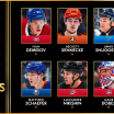 Équipe d'étoiles recrues LNH Schaeffer Demidov Dobes