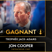 Jon Cooper remporte le trophée Jack-Adams