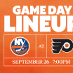 Preseason Game Preview: Islanders at Flyers Sept 26 2024