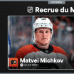 Michkov est la recrue du mois d’octobre