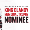 BLOG: Murphy Nominated for 2023-24 King Clancy Memorial Trophy