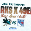 Sharks host Sharks x 49ers Bay Area Unite game presented by Ticketmaster on January 23 at SAP Center