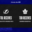 Tampa Bay Lightning acquire fifth-round pick in 2026 from Toronto Maple Leafs in exchange for defenseman Darren Raddysh
