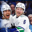 Hughes Has Four Assists in Canucks' 6-2 Comeback Win Over Lightning