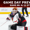 Ullmark starts again as Sens host Sharks