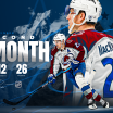 MacKinnon Named NHL's Second Star of the Month