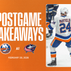 Takeaways: Islanders Pull Off 4-3 OT Win Over Blue Jackets