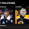 Mikko Rantanen, Linus Ullmark, Adam Fox named 3 Stars of the Week