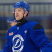 Tampa Bay Lightning defenseman Steven Santini finds his way back to the National Hockey League