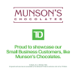 Munson’s Chocolates Selected for TD Small Business Takeover at TD Garden During March 31 Bruins Game