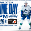 Game Notes: Canucks at Flyers