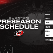 Hurricanes Announce 2025 Exhibition Schedule