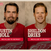 Red Wings recall Sheldon Dries and Justin Holl from Grand Rapids