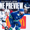 Canucks Begin Four-Game Homestand with Mammoth in Town on Friday Night