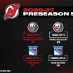 Devils 2026 Preseason Schedule | RELEASE 6.24.26