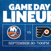 Preseason Game Preview: Islanders vs Flyers Sept. 30