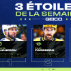 Kucherov, Forsberg et Caufield sont les trois étoiles de la semaine