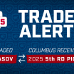blue jackets acquire fifth round pick florida goaltender daniil tarasov